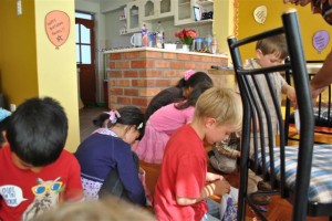 Scrambling for Candy from Piñata